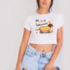 Be A Halloweenie Hotdog Costume Halloween Crop Top Shirt