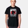 Black Catzilla Japanese Flag Sunset Poster T Shirt