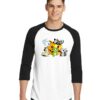 Catoween Cosplaying Halloween Cats Raglan Tee