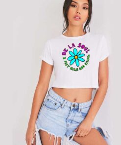 De La Soul 3 Feet High And Rising Flower Crop Top Shirt