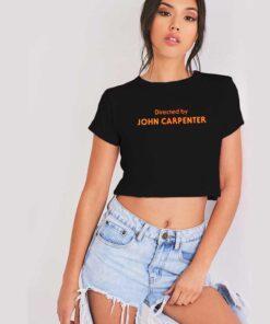 Directed by John Carpenter Halloween Movie Crop Top Shirt