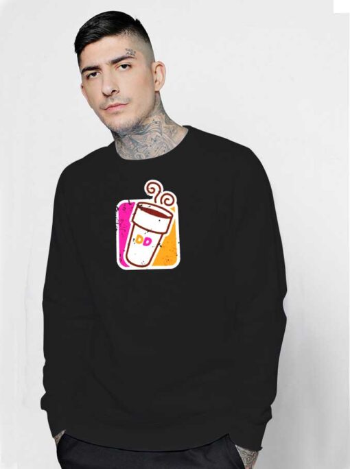 Dunkin Donuts Retro Coffee Logo Sweatshirt