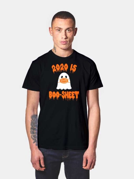 Halloween 2020 Is Boo Sheet Masked Ghost T Shirt