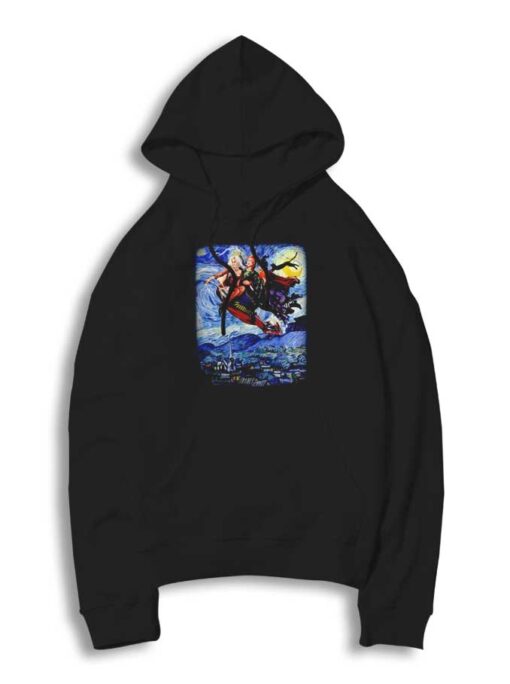 Halloween Hocus Pocus Witches Starry Night Hoodie