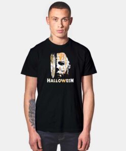 Halloween Michael Myers Dripping Green T Shirt