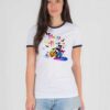 Happy Halloween Hello Kitty Pumpkin Car Ringer Tee
