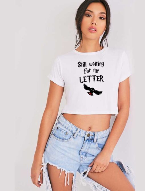 Hogwarts Owl Still Waiting For My Letter Crop Top Shirt