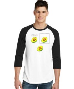 I Need To Live in the Moment Avocado Raglan Tee