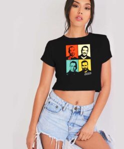 Impractical Jokers Retro Photo Grid Crop Top Shirt