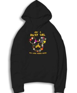 Just A Disney Girl Who Loves Horror Movies Halloween Hoodie