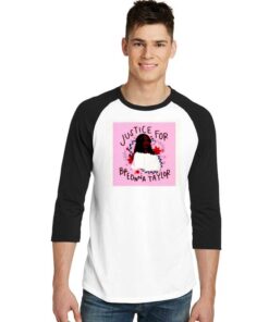 Justice For Breonna Taylor Floral Photo Raglan Tee