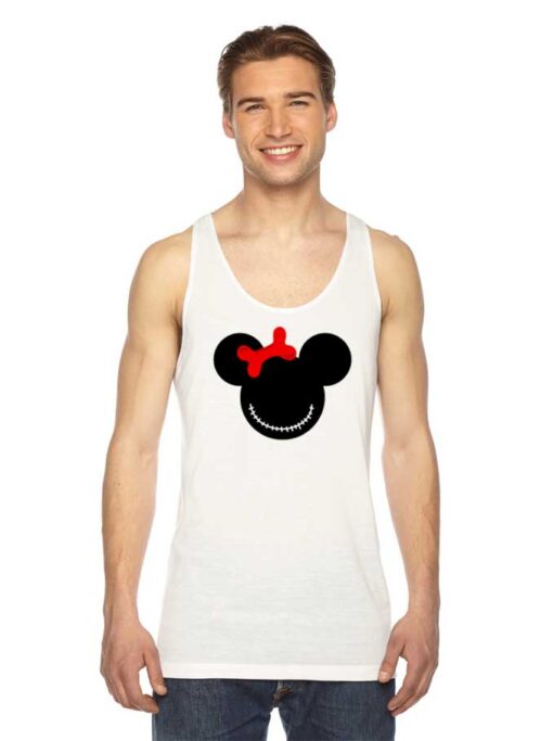 Minnie Mouse Halloween Scary Face Tank Top