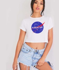 Nasacar Logo Nascar Racing Crop Top Shirt