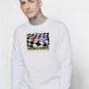 Nascar Racing Check Flag Logo Sweatshirt