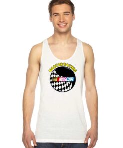 Nascar Raising Race Check Flag Circle Tank Top