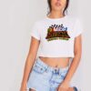 Nascar Speedpark Nascar Racing Flag Crop Top Shirt