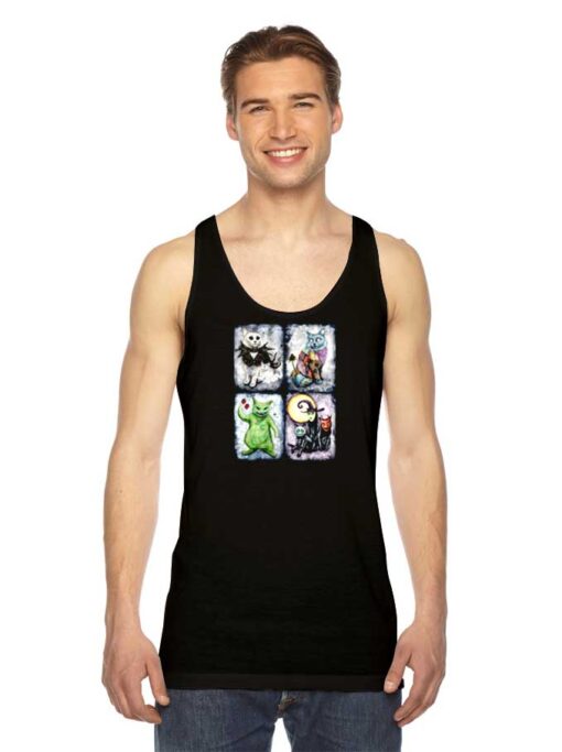 Nightmeow Before Hiss-tmas Cats Halloween Tank Top