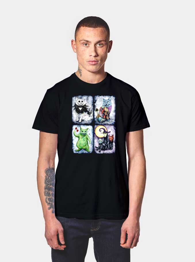 Nightmeow Before Hiss-tmas Cats Halloween T Shirt