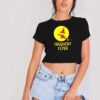 Peanuts Halloween Frequent Flyer Witch Crop Top Shirt