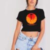 Pumpkin Clock Counting Down To Halloween Crop Top Shirt