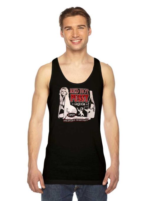 Red Hot Pussy Liquor Adult Thing Tank Top