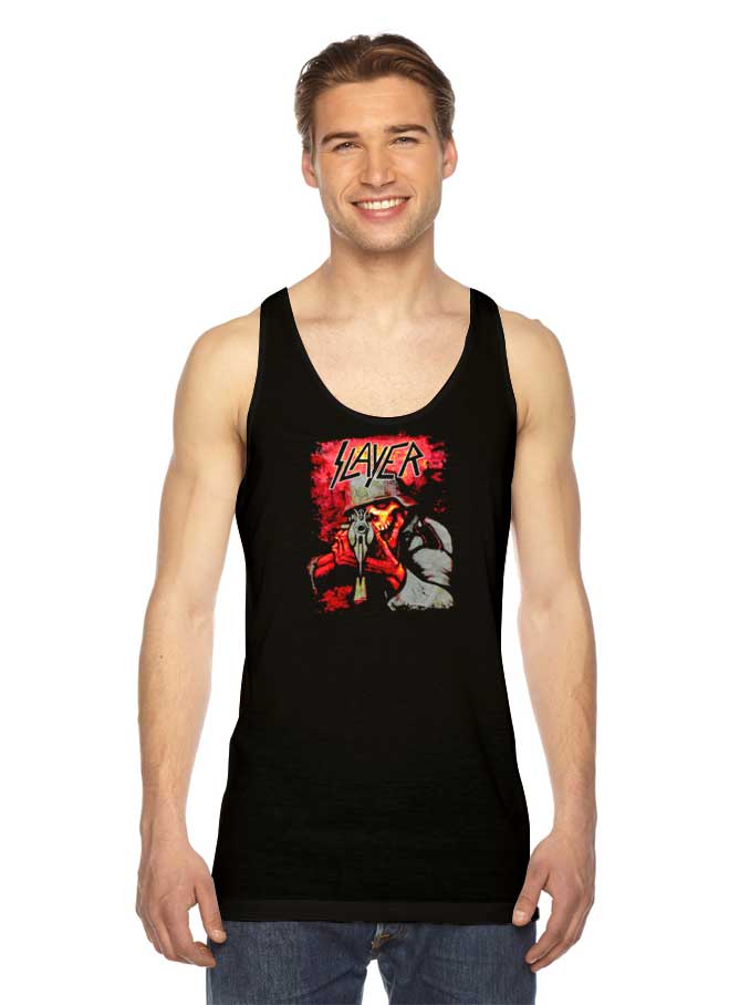 Slayer Sniper Skull World War Zombie Tank Top