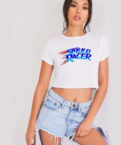 Speed Racer Show Flash Logo Crop Top Shirt