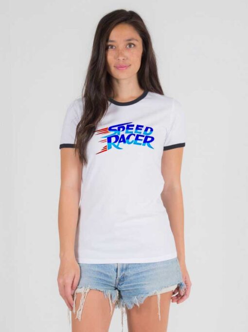 Speed Racer Show Flash Logo Ringer Tee