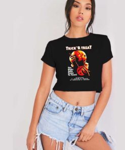 Trick 'r Treat Halloween The Night Sam Come Home Crop Top Shirt