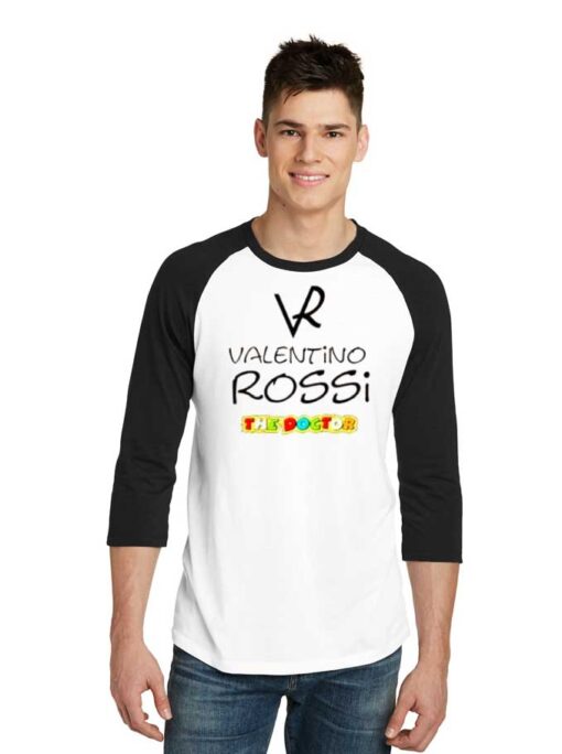 VR Valentino Rossi The Doctor Racer Raglan Tee