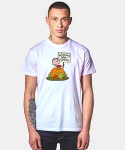 Welcome Great Pumpkin Sign Halloween T Shirt