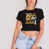 You Can't Scare Me I'm A Postal Worker Halloween Crop Top Shirt