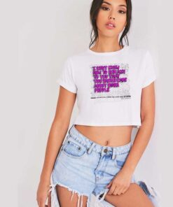 You Should Care About Other People Quote Crop Top Shirt