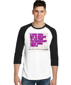 You Should Care About Other People Quote Raglan Tee