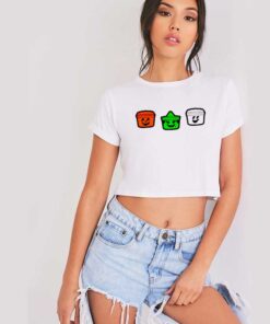 1990 Halloween Buckets Costume McDonalds Crop Top Shirt