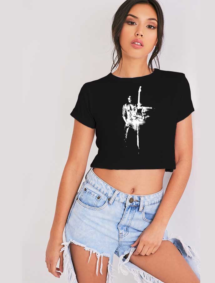 78 Eruption Eddie Van Halen Vintage Crop Top Shirt