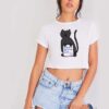 Black Cat Will You Shut Up Man Joe Biden Crop Top Shirt