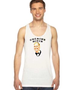 Cocaine Mitch Photo Cartoon Tank Top