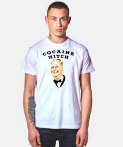 Cocaine Mitch Photo Cartoon T Shirt