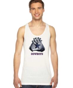 Dallas Cowboys Star Shaped Gloves Tank Top