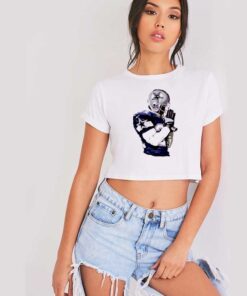 Deion Sanders Dallas Cowboys Football Crop Top Shirt