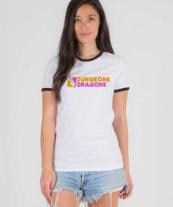 Dungeons And Dragons Donuts Sword Ringer Tee