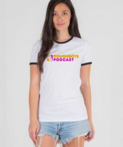 Dunkin Donuts Doughboys Logo Ringer Tee