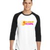 Dunkin Ronpa Black White Bear Donuts Raglan Tee