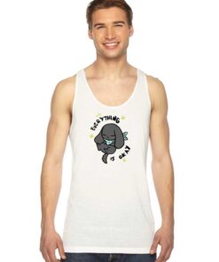 Everything Is Okay Kawaii Puppy Tank Top