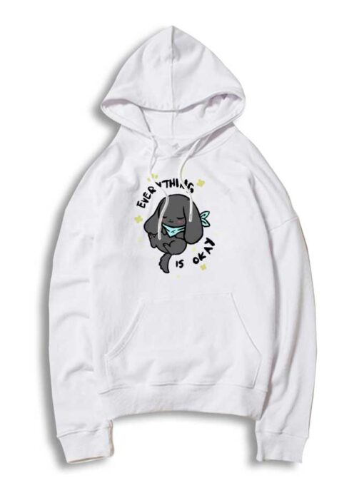 Everything Is Okay Kawaii Puppy Hoodie