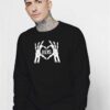 Halloween Hers Skeleton Heart Logo Sweatshirt