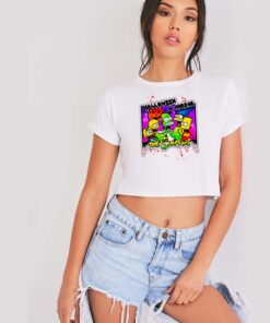 Halloween Of Horror The Simpsons Family Crop Top Shirt