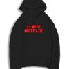 I Love Netflix Show Heart Logo Hoodie
