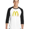 I'm Loving It McDonalds Chicken Logo Raglan Tee